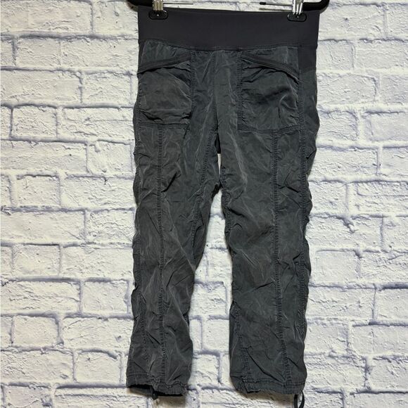 Lululemon cool down tencel ruched cropped pants size 4 - Picture 5 of 13